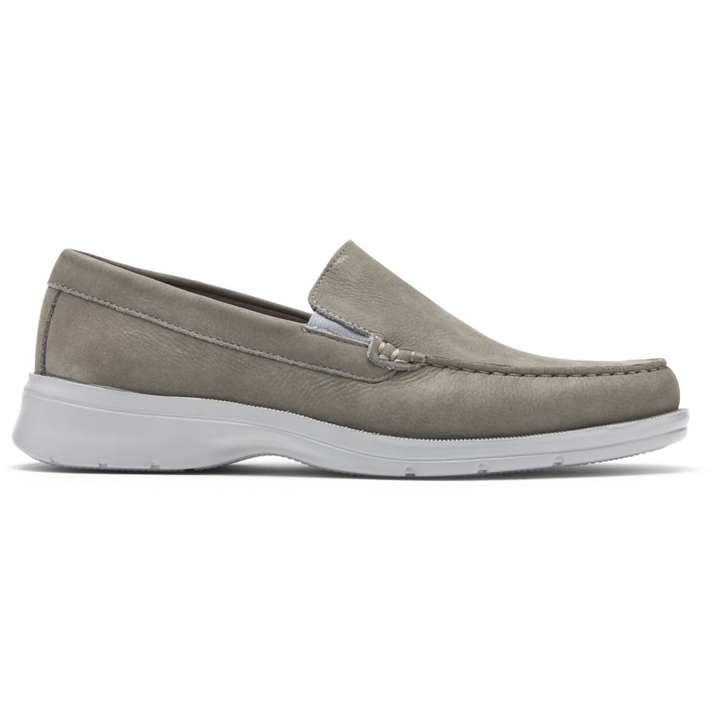 Rockport Palmer Venetian Slip-Ons - Mens Loafers - Grey - NZ (VNJ-854193)